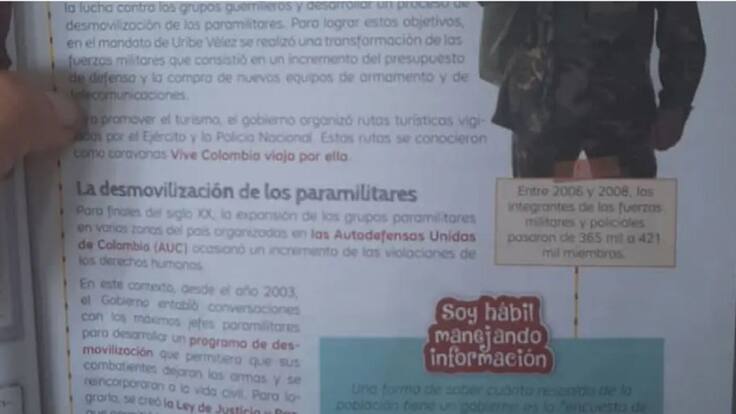 Opiniones divididas por cartilla sobre paramilitarismo en un colegio