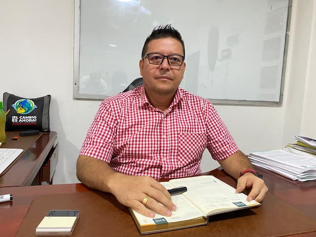 Edilberto Molina, alcalde de Cartagena del Chairá. Foto: Cortesía