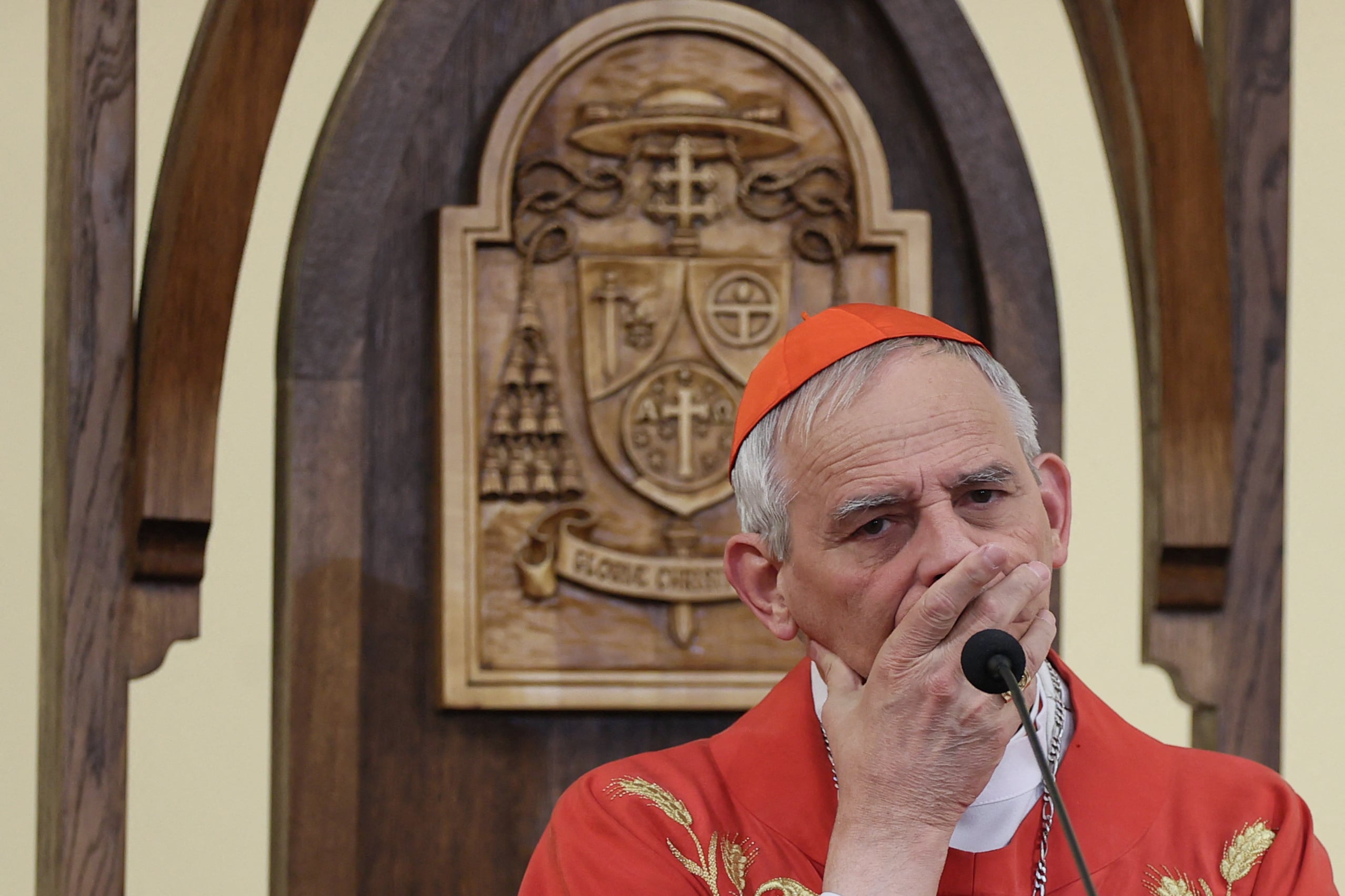 El cardenal italiano, Matteo Zuppi, declarado enviado de paz del Vaticano para Ucrania. 
(Foto:    OLESYA KURPYAYEVA/AFP via Getty Images)