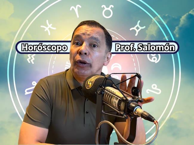 Él es el profesor Salomón, experto en la lectura del Horóscopo y el Tarot (Crédito: Profesor Salomón - Youtube) // De fondo: Imagen ilustrativa del horóscopo (crédito: Getty Images).
