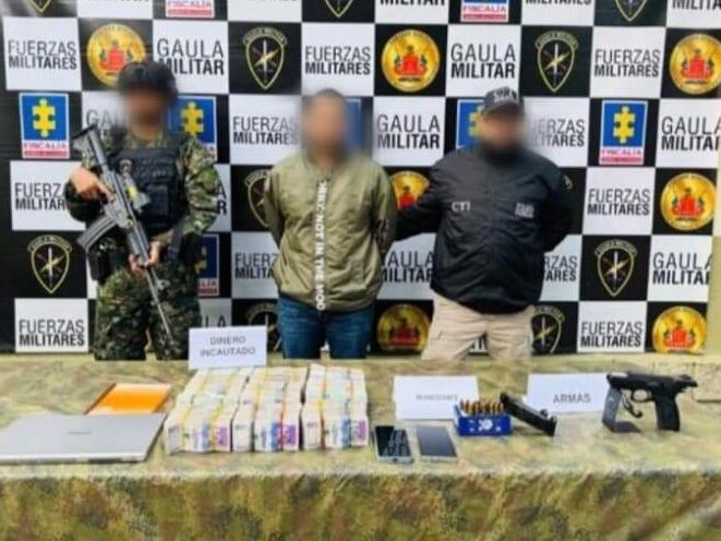 Capturado presunto testaferro del Clan del Golfo- foto Cuarta Brigada