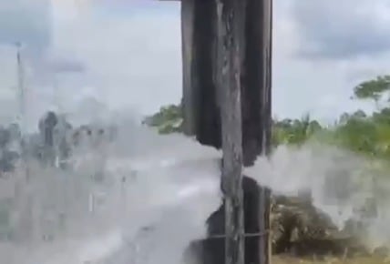 Enfrentamientos entre grupos armados en el Catatumbo deja daños en acueducto de Campo Dos en Tibú. / Foto: Tomada de video cortesía comunidad.