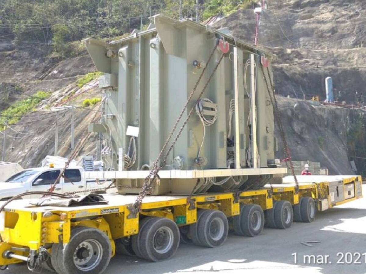 EPM ha ingresado 6 transformadores a la casa de máquinas de Hidroituango