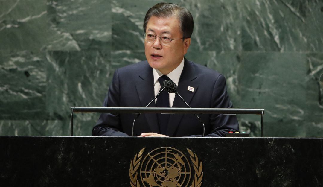 El presidente surcoreano, Moon Jae-In, pidió ante la Asamblea General de la ONU que se impulse la cooperación mundial de ahora en adelante.