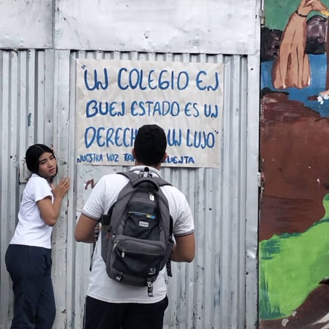 Padres y estudiantes esperan que las autoridades atiendan sus solicitudes. Foto: suministrada.