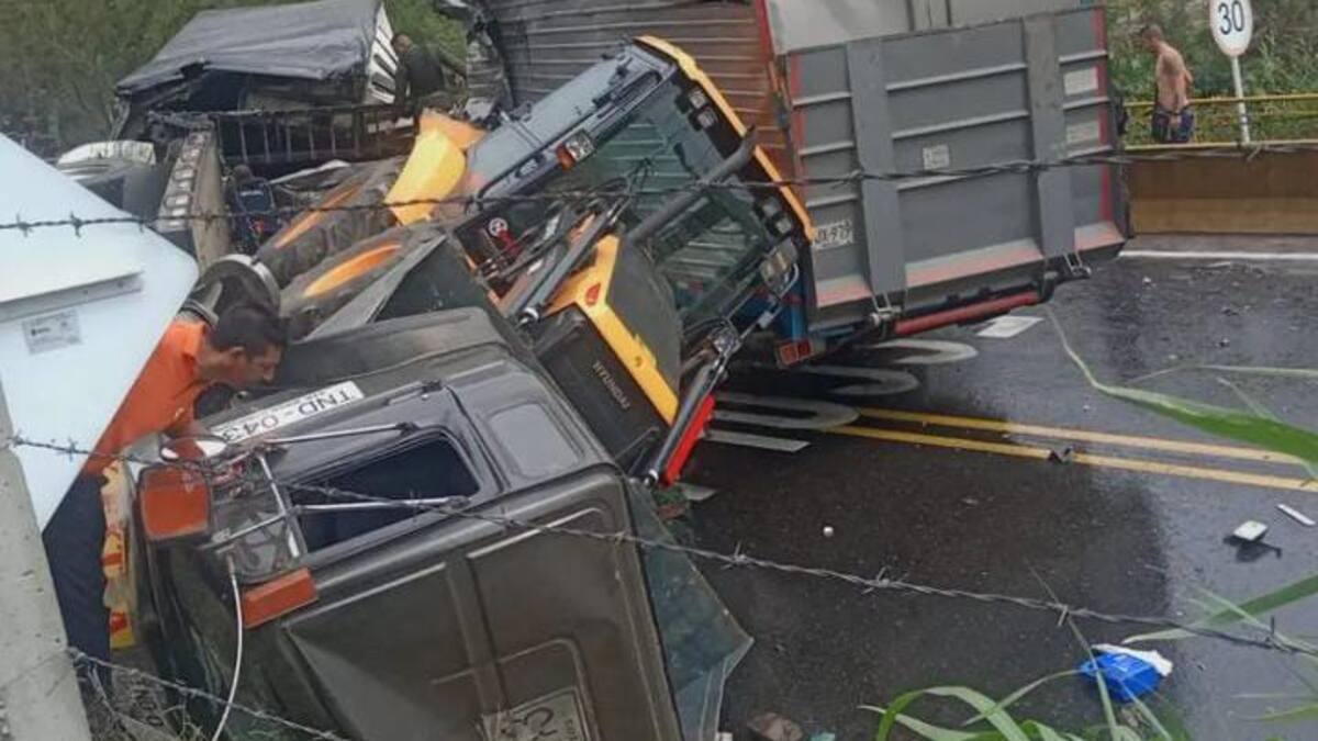 Accidente de tránsito generó problemas de movilidad entre Armenia e Ibagué