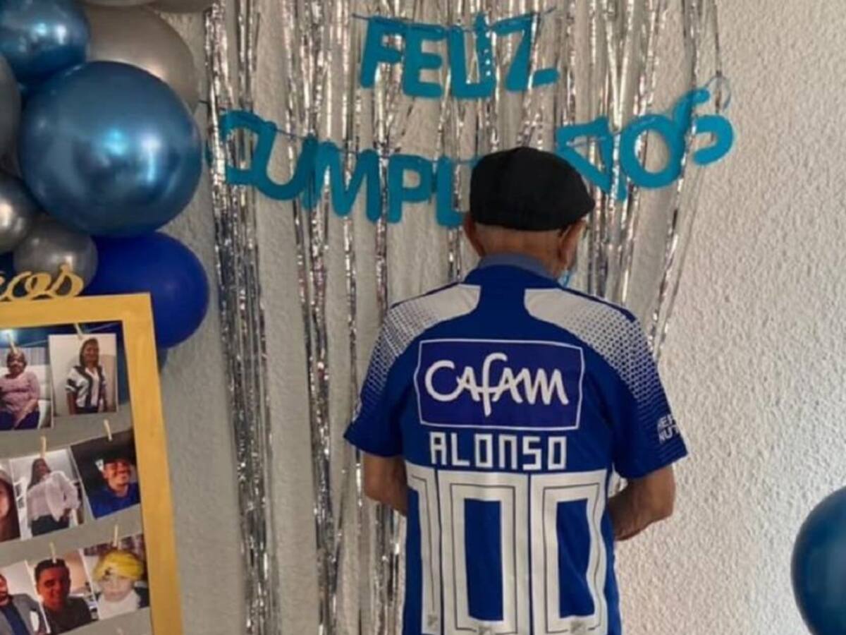 Falleció 'Don Alonso', el hincha centenario de Millonarios