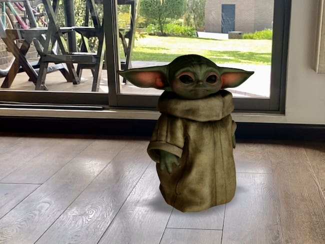 Baby Yoda realidad aumentada 3D