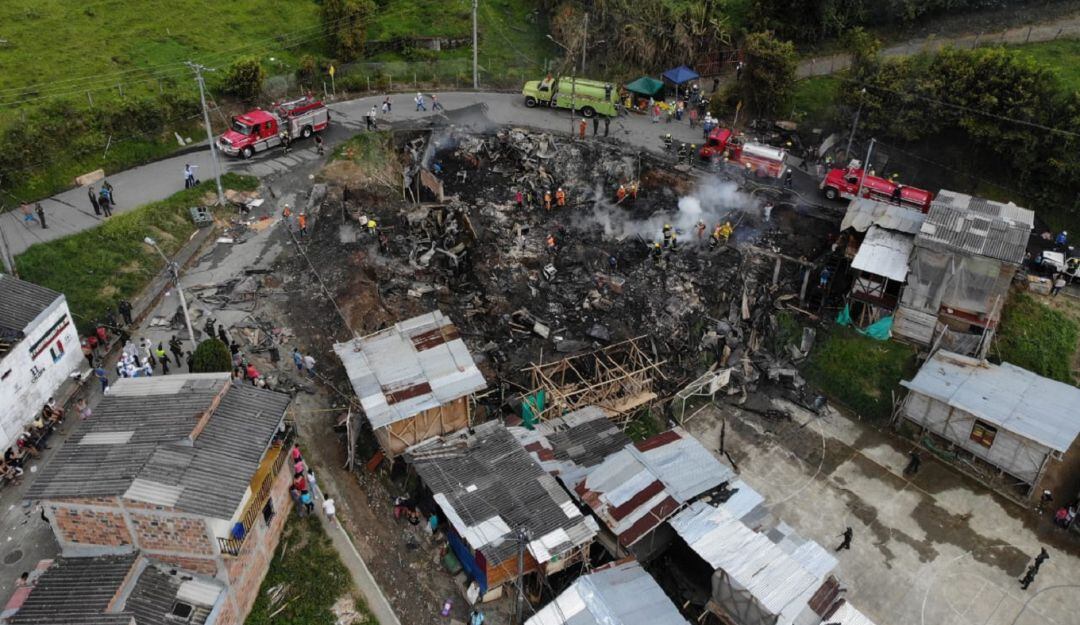 Incendio en Chinchiná, Caldas