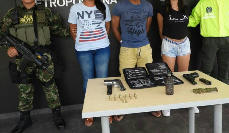 Presuntos integrantes de la organización delincuencial. 