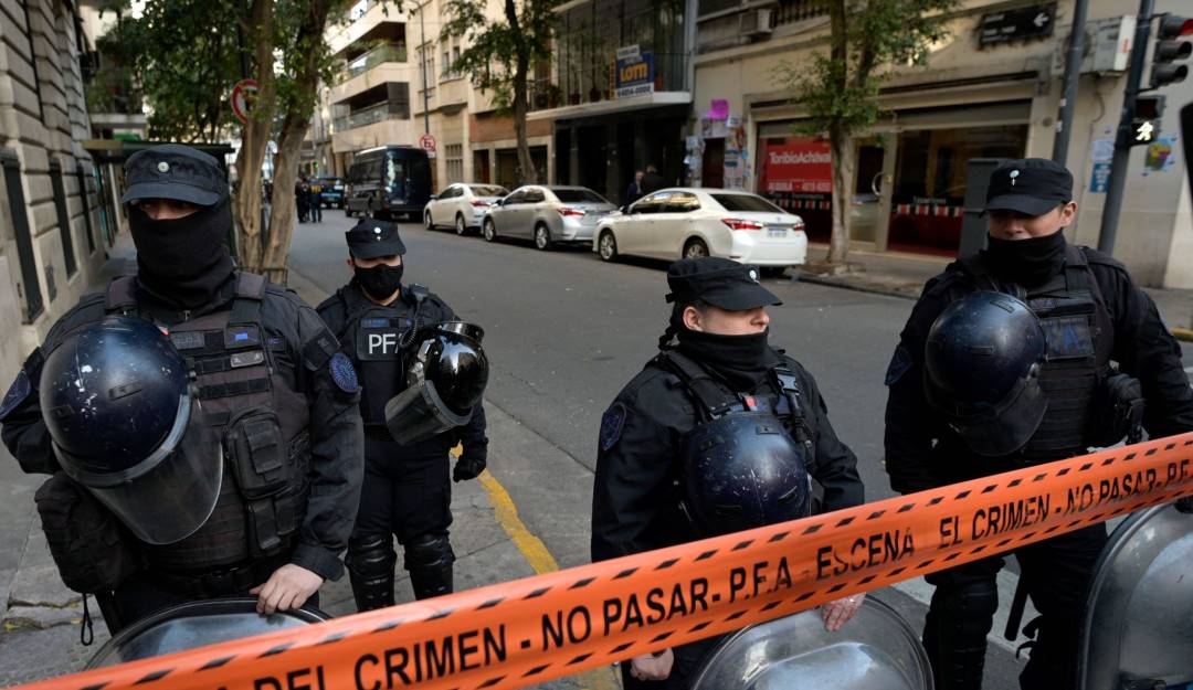 Lugar donde ocurrió el intento de atentado contra la vicepresidenta Cristina Fernández de Kirchner.       Foto: Getty 