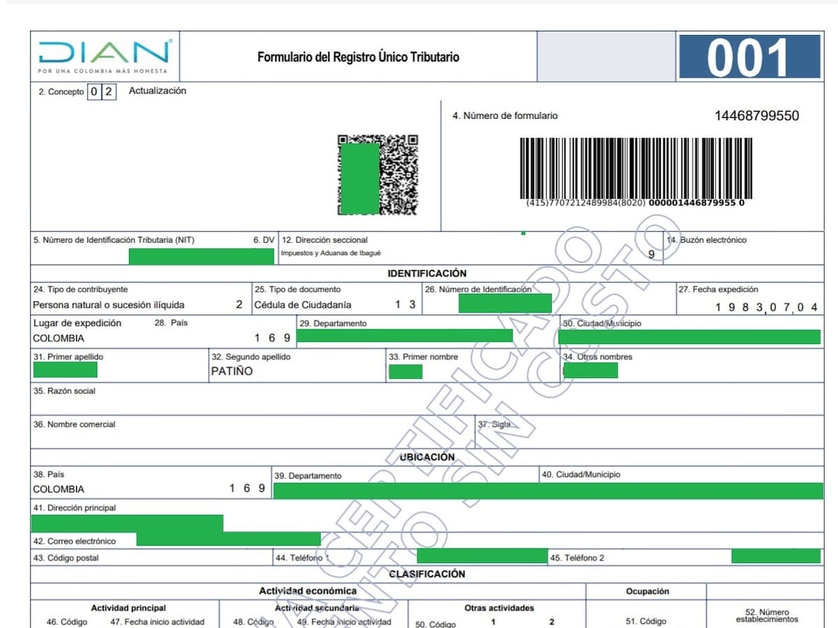 Cómo descargar el RUT con el número de cédula? Link y pasos para hacerlo