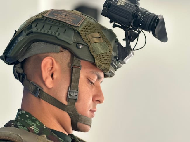 Teniente Carlos Daniel Ramón, primer puesto del curso de lanceros, uno de los más exigentes de las Fuerzas Militares.