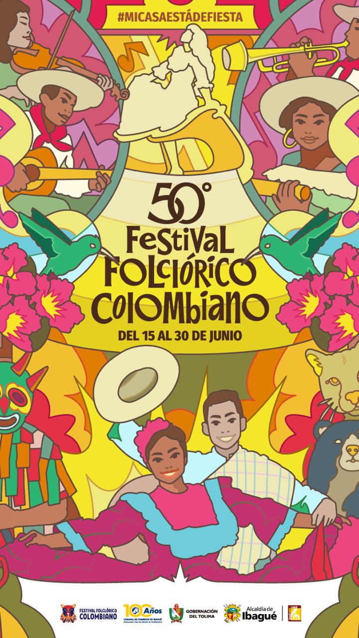 En 2024, el Festival Folclórico Colombiano celebra 50 años