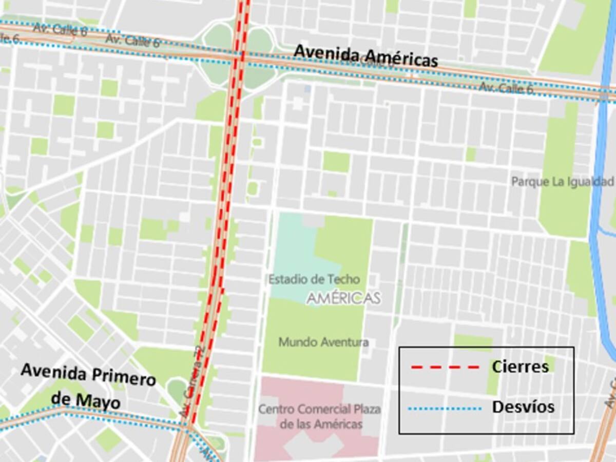 Conozca los cierres y desvíos por ensayo del desfile militar del 20 de julio en Bogotá