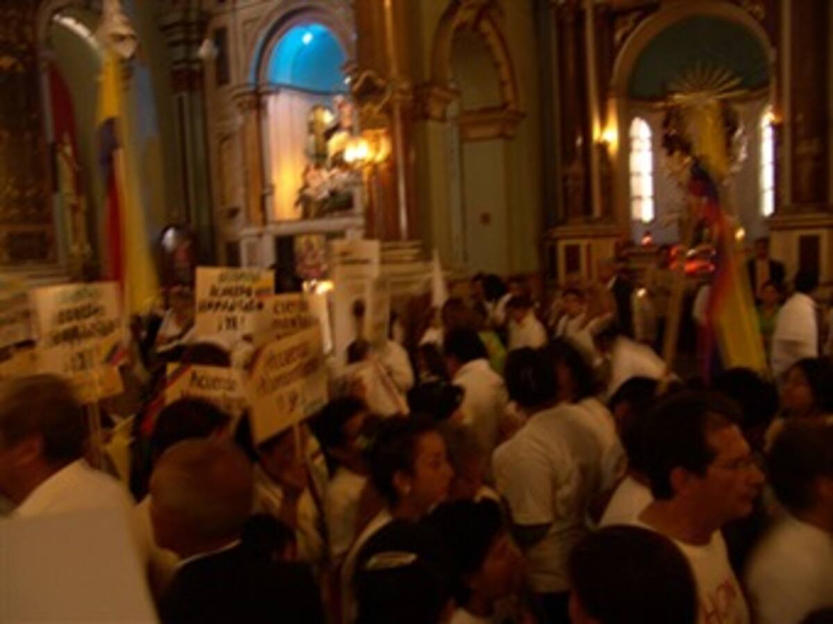 La Iglesia reza por la libertad de los secuestrados