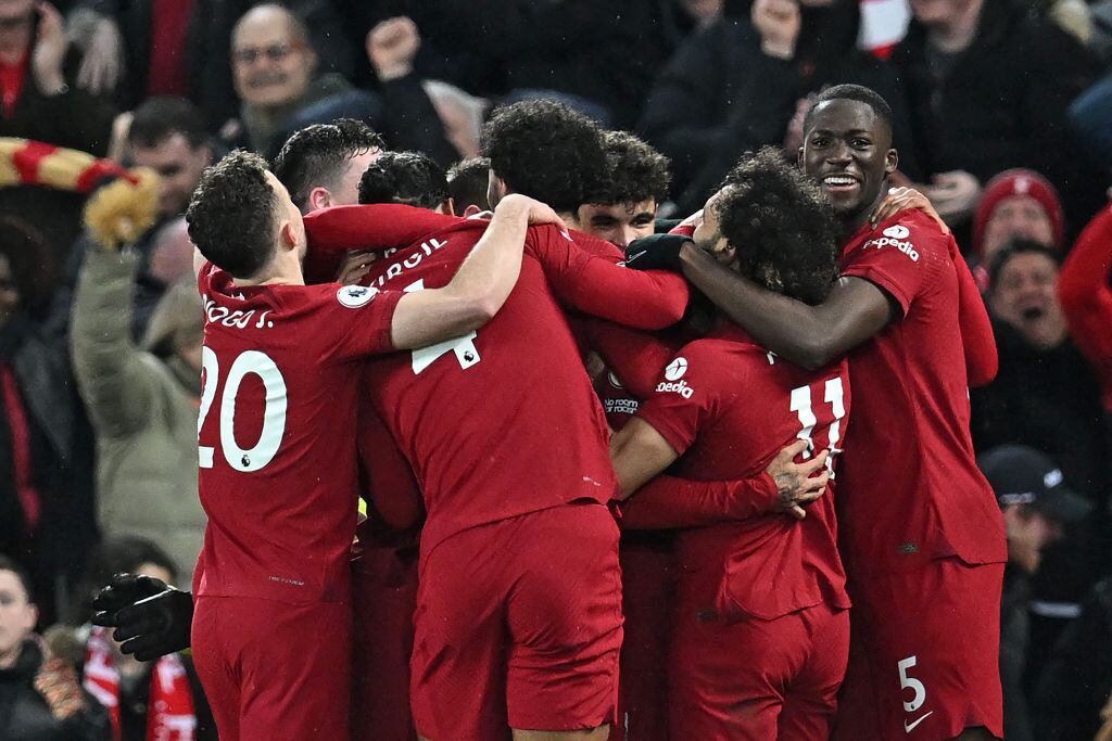 Liverpool venció 7-0 al Manchester United por la Premier League (Photo by PAUL ELLIS/AFP via Getty Images)
