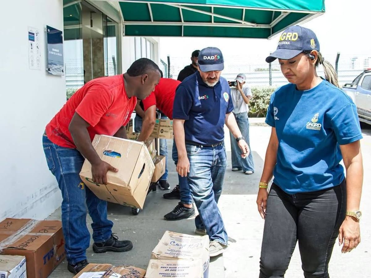 Cartagena envió medicamentos, artículos de aseo y alimentos para bebés tras petición desde Pereira