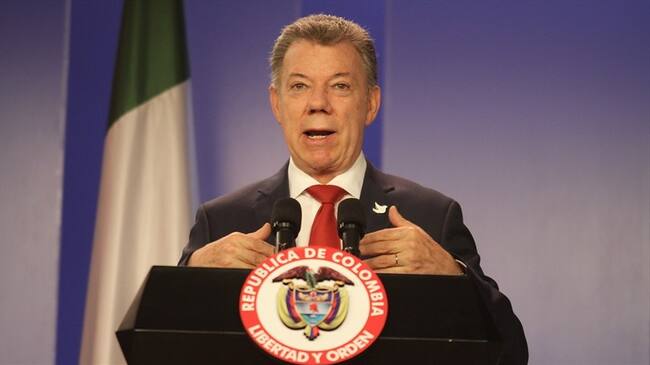 Juan Manuel Santos anunció que el Gobierno presentará un proyecto de reforma constitucional para reformar el sistema de regalías. Foto: Colprensa - Sofía Toscano