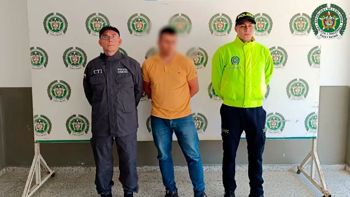 Carmen Ángel Acosta Velásquez, conocido con el alias de “Cuarenta”. / Foto: Policía Santander.