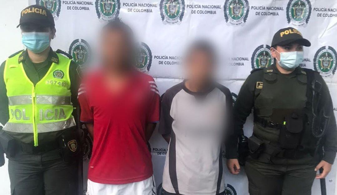 Hermanos capturados por agredir a un ciudadano en Ibagué