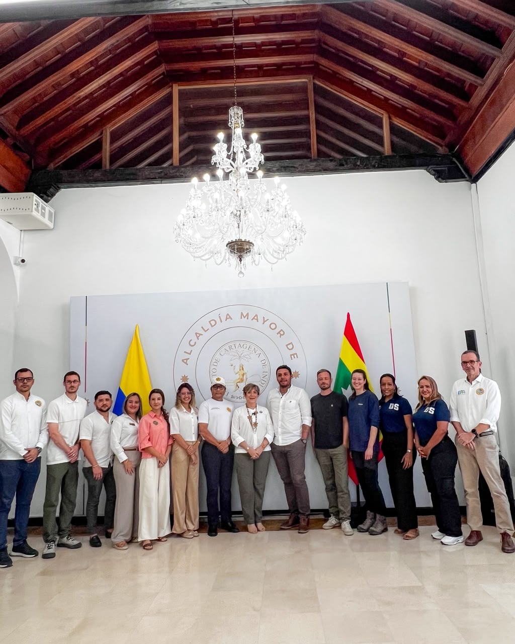 Reunión del proyecto con The Ocean Cleanup. // Alcaldía de Cartagena