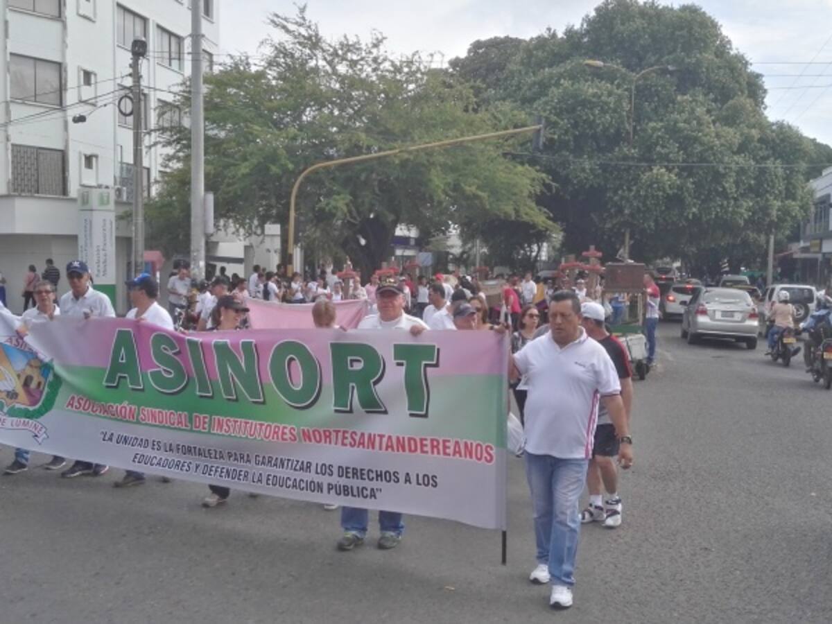 Norte de Santander se unió al paro de docentes