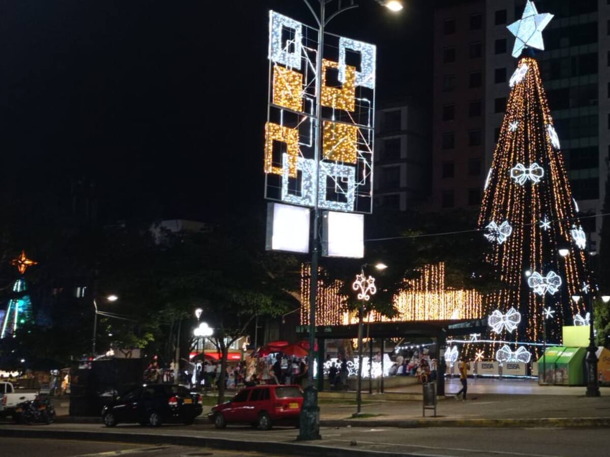 El árbol de navidad del parque Santander será desmontado