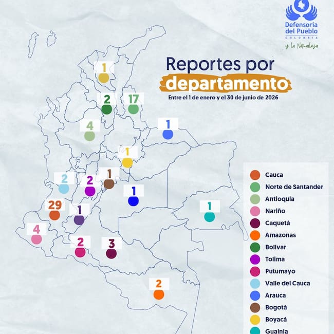 Norte de Santander, segundo departamento con casos de reclutamiento de niños, niñas y adolescentes. / Foto: Defensoría del Pueblo.