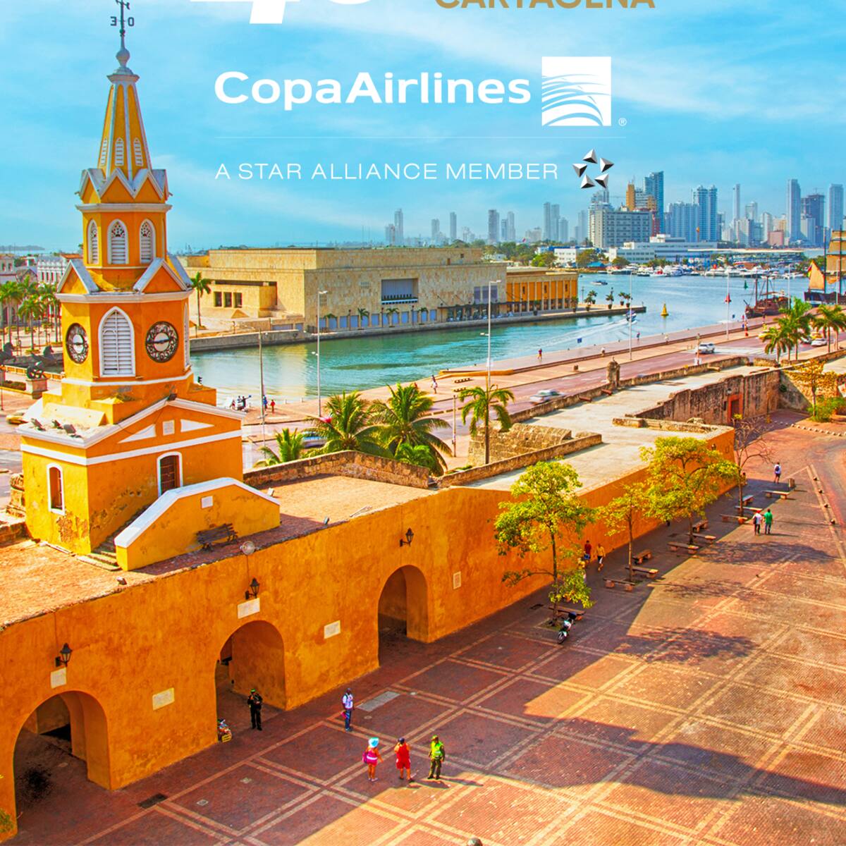Copa Airlines cumplió 45 años conectando internacionalmente a Cartagena