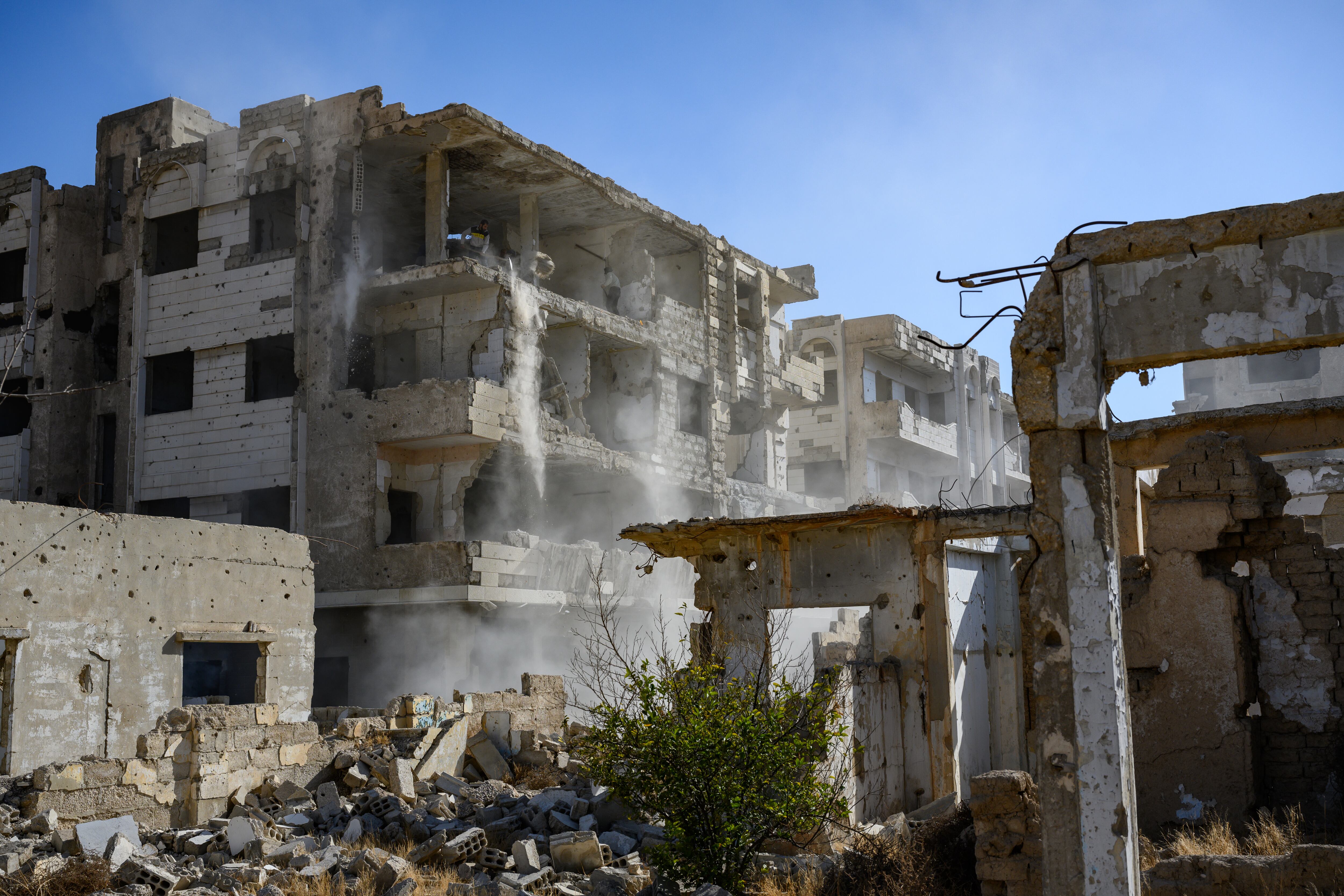 Bombardeo en Damasco, Siria durante diciembre de 2024, imagen de referencia. FOTO: Scott Peterson/Getty Images