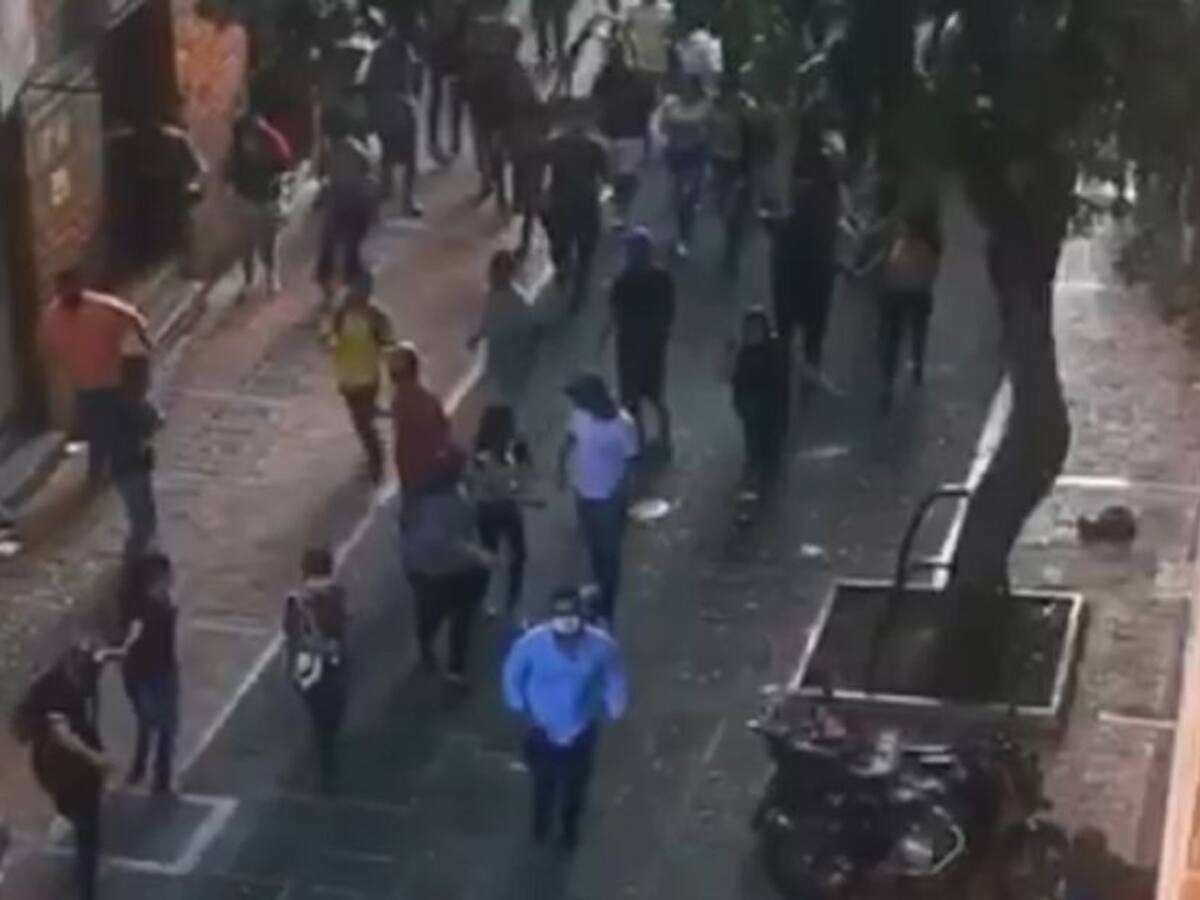 VIDEO: Enfrentamientos en el centro de Bucaramanga