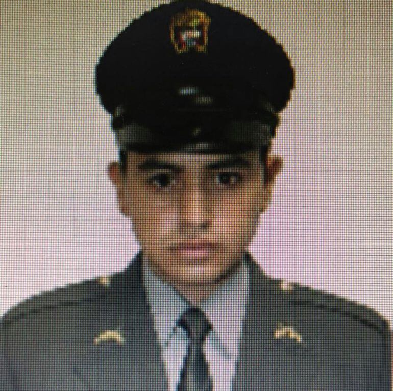 Patrullero de la Policía Walter Arley Chaparro, muerto en la balacera