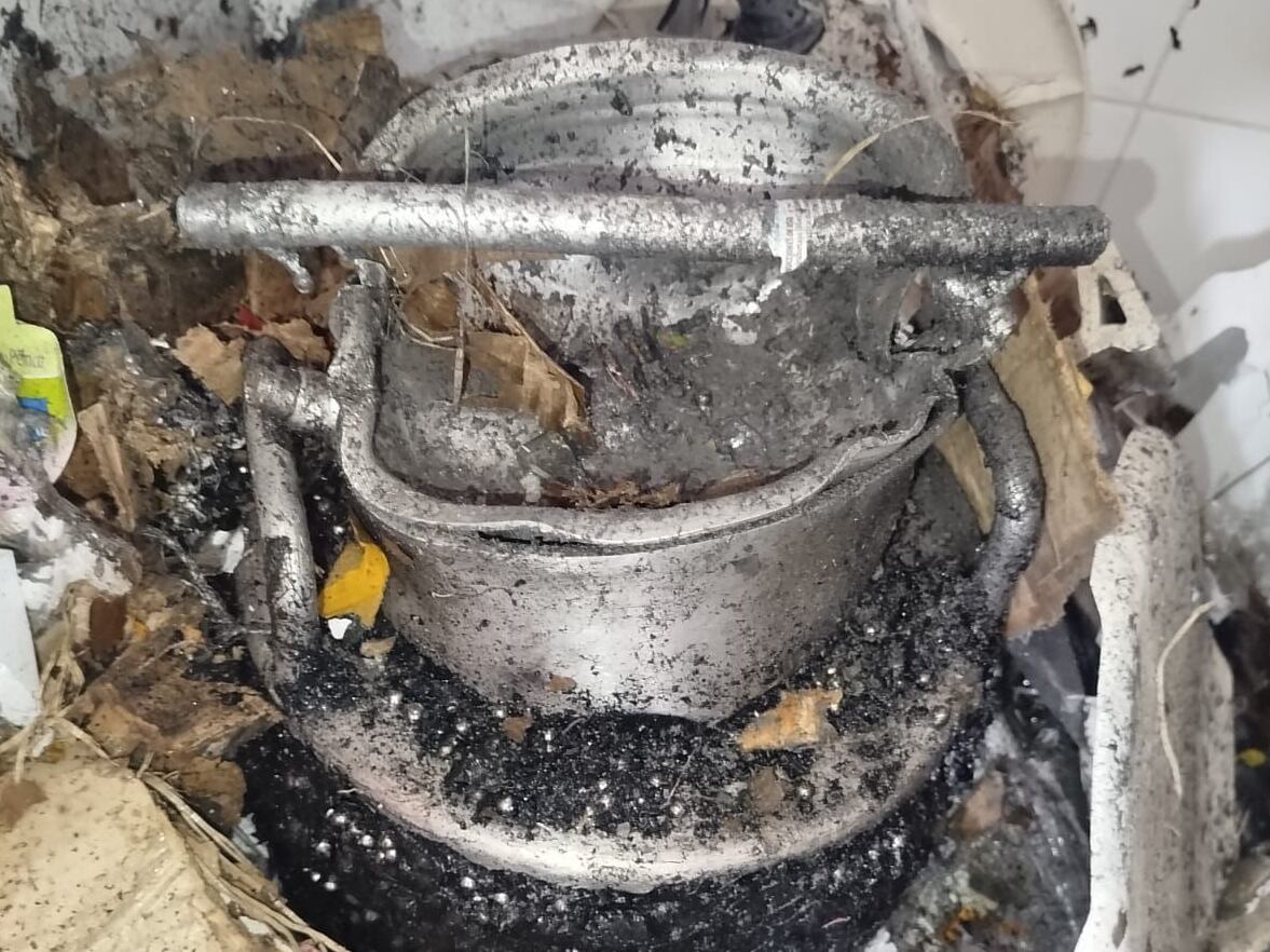 Explosivo en encomienda en Anorí, al Nordeste antioqueño. Foto: Gobernación de Antioquia.