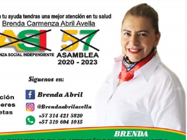 Entregando condones candidata apuesta a la Asamblea de Santander