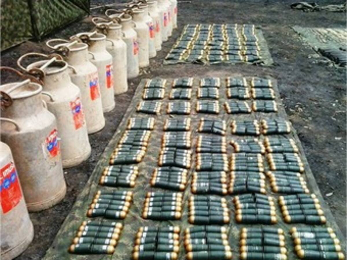 Decomisan arsenal de las Farc en el Meta