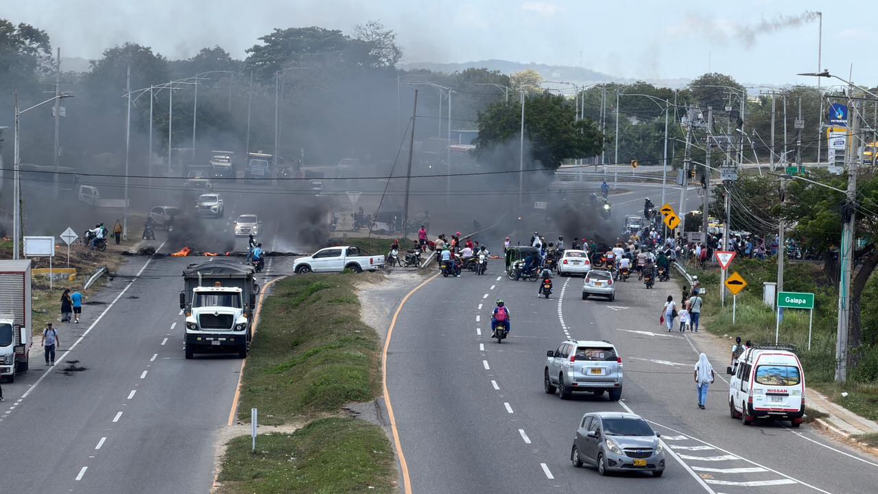 Bloqueo en la Cordialidad. Foto: cortesía.