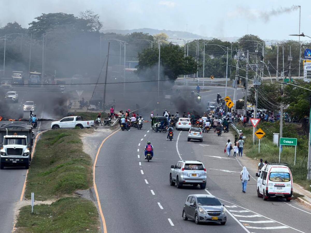 Suspensiones de energía generan nuevas protestas en Galapa, Atlántico