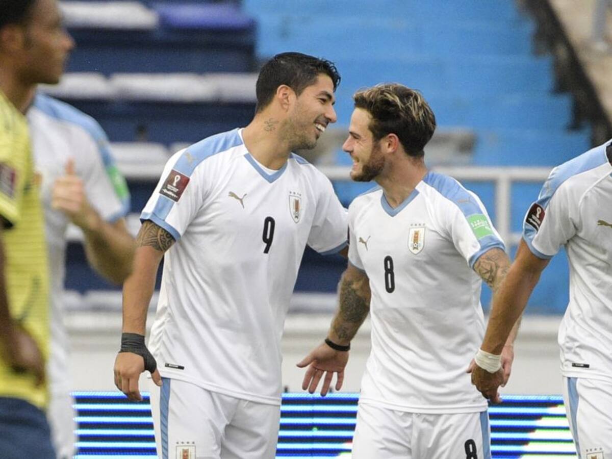 Uruguay goleó a Colombia en Barranquilla en un partido para el olvido