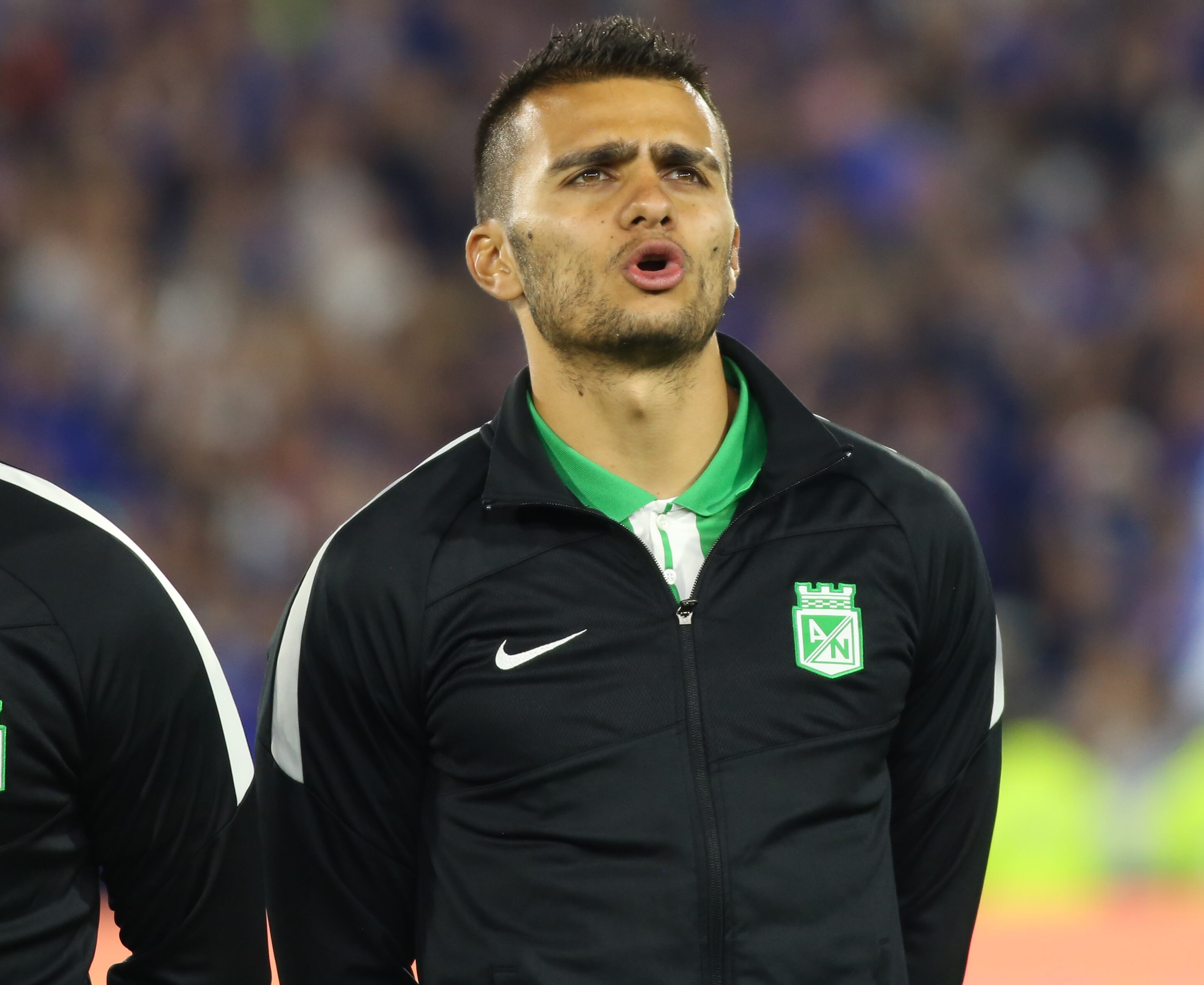 Jhon Duque, volante del Atlético Nacional.  (Photo by Daniel Garzon Herazo/NurPhoto via Getty Images)