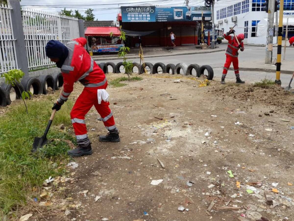 Veolia Aseo Cartagena realizó actividad social y ambiental en San Fernando