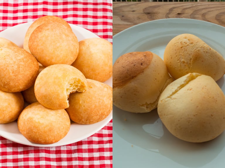 Almojábana y pandebono. (Getty Images)