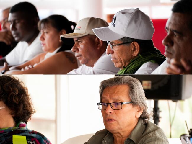 FOTO: Reunión de las delegaciones del Gobierno colombiano y la Segunda Marquetalia en Putumayo.