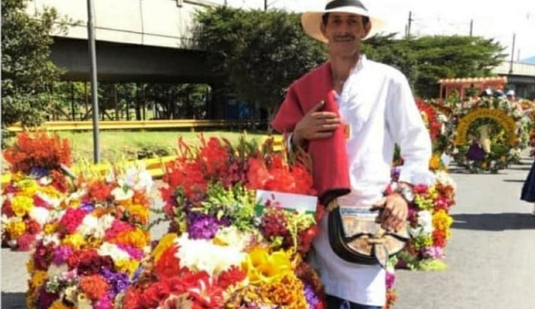 Silleta Tradicional, es con la cual participa John Jairo por tradición de familia.