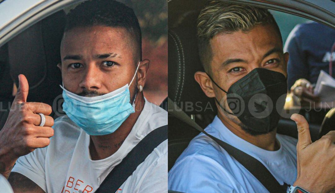 Jugadores de Junior en su primer día de trabajos en 2022.