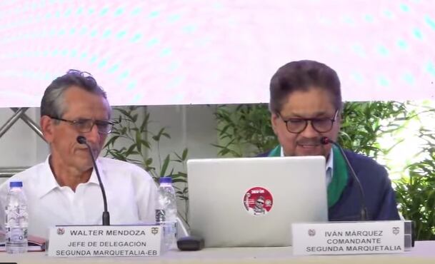 Alias 'Iván Márquez' en la Instalación Mesa de Diálogos de Paz entre Gob Colombia y la autodenominada Segunda Marquetalia.