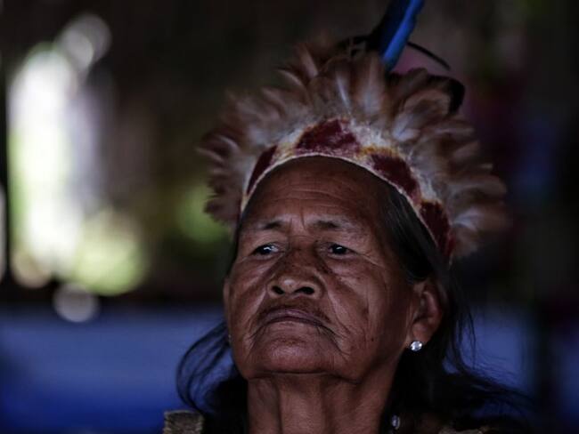 Indígena del pueblo Tikuna, presentes en la comunidad de Macedonia, Amazonas colombiano.