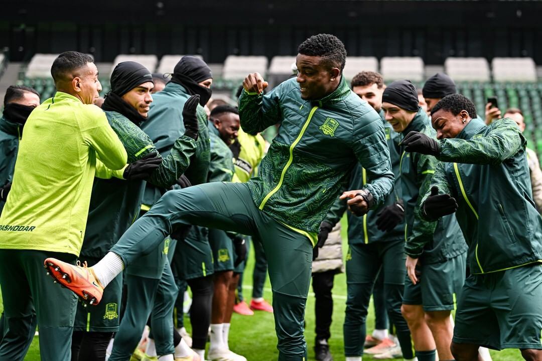 Jhon Córdoba en el Krasnodar de Rusia / @fckrasnodar