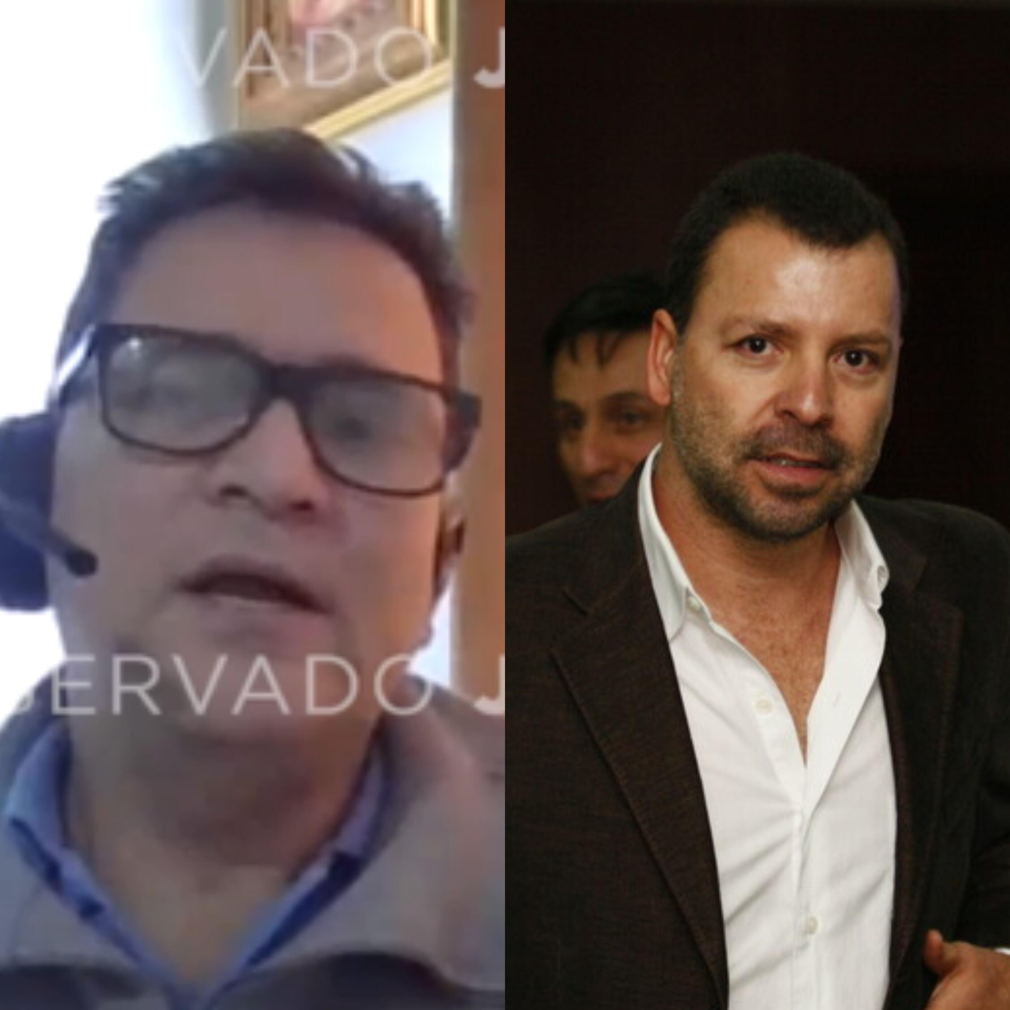 Foto de referencia del mayor Efraín Prada junto a Freddy Rendón Herrera, alias 'El Alemán'. Foto: Cortesía y Colprensa.