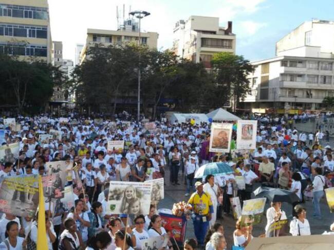 En los 12 municipios del Quindío se realizó la marcha simultáneamente 